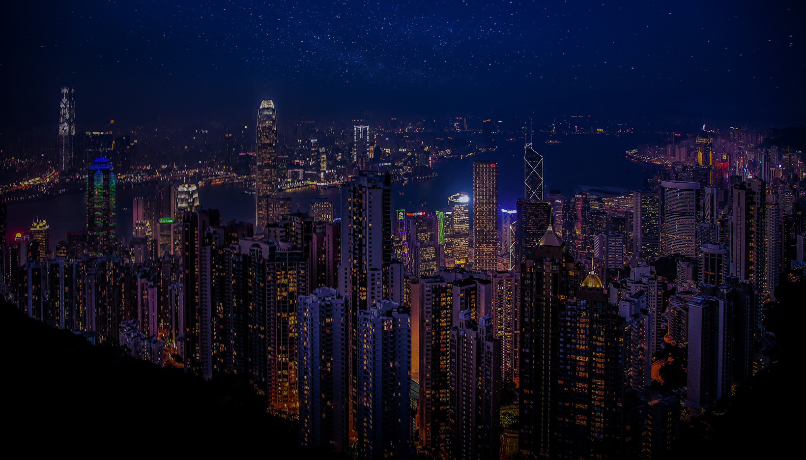 Hong Kong City at Night